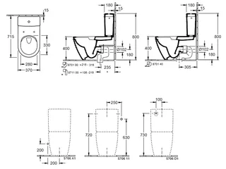 Сливной бачок, Villeroy&Boch, Subway 2.0, г 180, цвет-альпийский белый — изображение 1