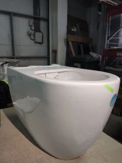 Унитаз, Vitra, Sento, напольный, шгв 360*650*400, VitrA Hygiene, цвет-белый, тип дефекта - неровность литья — изображение 4