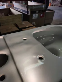 Унитаз, Vitra, Sento, напольный, шгв 360*650*400, VitrA Hygiene, цвет-белый, тип дефекта - неровность литья — изображение 3