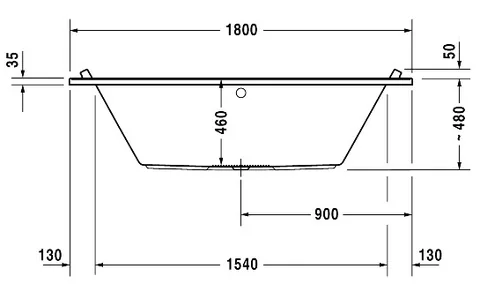 Ванна, Duravit, Starck, шгв 1800*800*460, цвет-белый — изображение 2