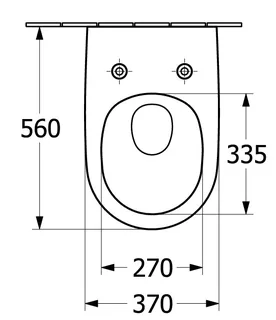 Сиденье для унитаза, Villeroy&Boch, Antao, шг 373*445, CeramicPlus, цвет-альпийский белый — изображение 1