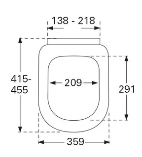Сиденье для унитаза, Villeroy&Boch, Subway, шгв 375*540*30, цвет-белый — изображение 1