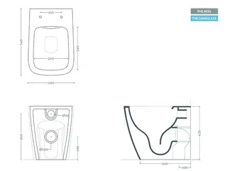 Унитаз, Artceram, A16, напольный, шгв 360*540*420, Saniglaze, цвет-белый (Товар заказной, возврату не подлежит) — изображение 1