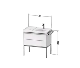 Тумба под раковину, Duravit, Aurena, шгв 784*492*802, раковина-необходимо заказать, цвет-мраморная структура/Таупе шелковисто-матовый — изображение 1