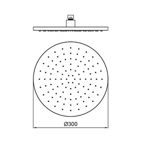 Верхний душ, Almar, Shower Heads Emotion, 300*300, цвет-High Brass Brushed PVD (Товар заказной, возврату не подлежит) — изображение 1