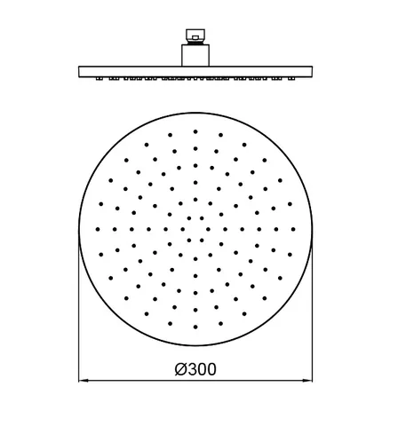 Верхний душ, Almar, Shower Heads Emotion, 300*300, цвет-белый матовый (Товар заказной, возврату не подлежит) — изображение 1