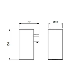 Стакан, Almar, шгв 63*87*134, цвет-Gun Metal Brushed PVD (Товар заказной, возврату не подлежит) — изображение 1