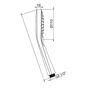 Ручной душ, Almar, Hand Showers, 110, цвет-Gun Metal Brushed PVD (Товар заказной, возврату не подлежит) — изображение 1