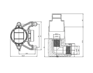 Внутренняя часть, Almar, Water Control Modular, для вывода из стены ручного душа — изображение 1
