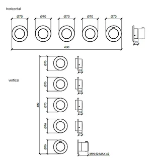 Смеситель для душа, Almar, Water Control Modular, на 4 потребителя, цвет-хром (Товар заказной, возврату не подлежит) — изображение 1