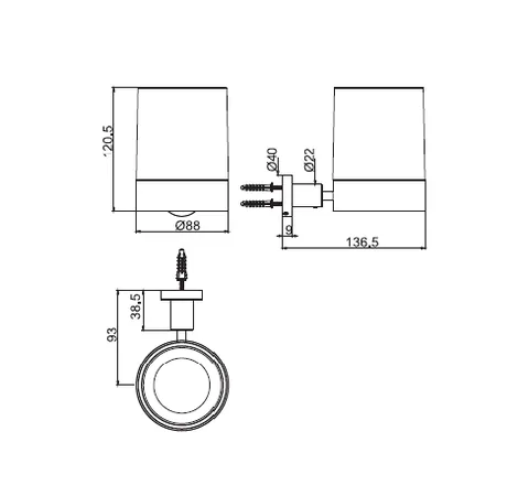 Стакан, Fima Carlo Frattini, Accessori, шгв 88*136,5*120,5, цвет стакана/держателя-тауп (серо-коричневый)/шампань брашированная — изображение 1