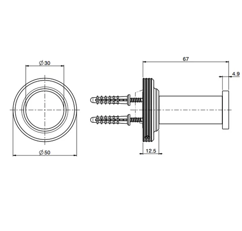 Крючок, Fima Carlo Frattini, Park Lane, шгв 50*67.4*50, цвет-шампань брашированная — изображение 1