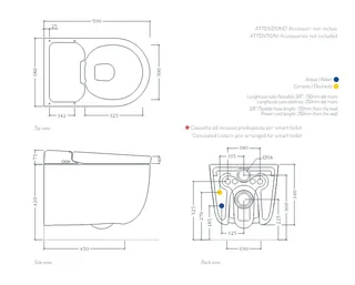 Унитаз-биде, Artceram, Hype, подвесной, шгв 380*590*340, Saniglaze, цвет-белый матовый (Товар заказной, возврату не подлежит) — изображение 1