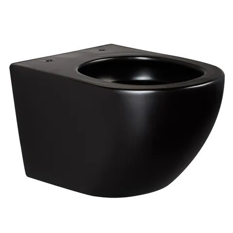 Унитаз, Splendy, Light, Tornado, подвесной, шгв 365*525*345, с сиденьем, цвет-черный матовый — изображение 2