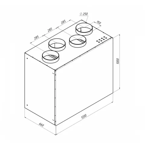 RR1000V EC E 3~, Вентиляционная установка Alasca RR с роторным рекуператором — изображение 1