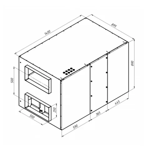 RR2000H EC E 1~, Вентиляционная установка Alasca RR с роторным рекуператором — изображение 1