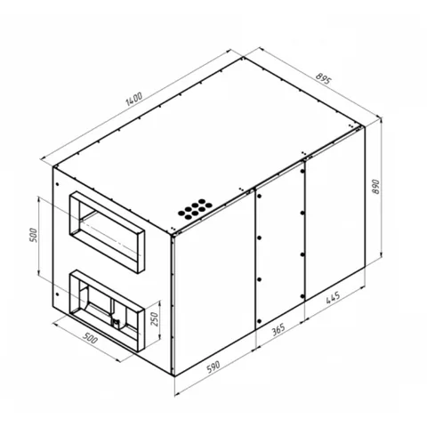 RR2000H EC W Pro, Вентиляционная установка Alasca RR с роторным рекуператором + смес. узел, заслонки, датчики — изображение 1