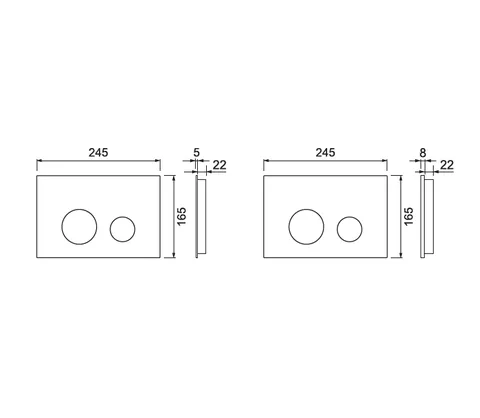 Клавиша смыва, TECE, TECEspring loop, для унитаза, шгв 245*8*165, нержавеющая сталь, цвет-золото PVD сатин (с покрытием против отпечатков пальцев) — изображение 1