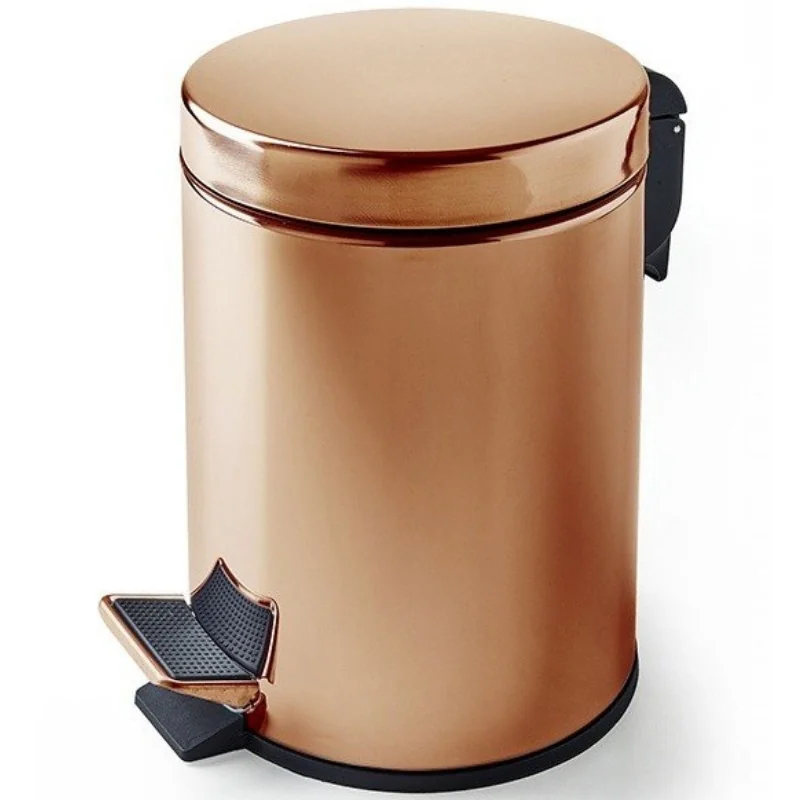 Ведро мусорное, 3SC, Hotel & Hotel, с крышкой, с педалью, шгв 225*305*335, цвет-Polished Pink Gold