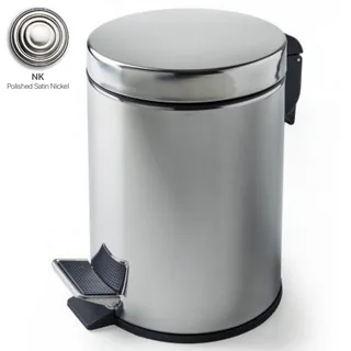Ведро мусорное, 3SC, Hotel & Hotel, с крышкой, с педалью, шгв 225*305*335, цвет-Polished Satin Nickel