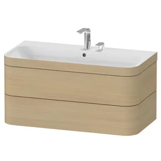 Тумба под раковину, Duravit, Happy D.2 Plus, шгв 975*490*468, раковина-в комплекте, цвет-дуб средиземноморский