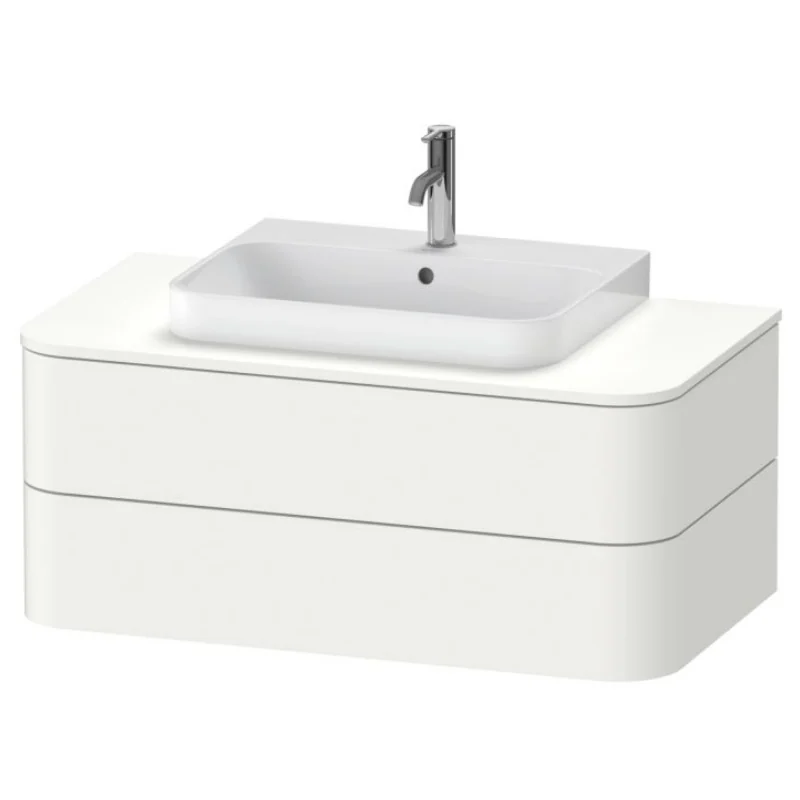 Тумба под раковину, Duravit, Happy D.2 Plus, шгв 1000*550*408, раковина-необходимо заказать, цвет-белый шелковисто-матовый