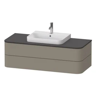 Тумба под раковину, Duravit, Happy D.2 Plus, шгв 1300*550*408, цвет-каменно-серый шелковисто-матовый