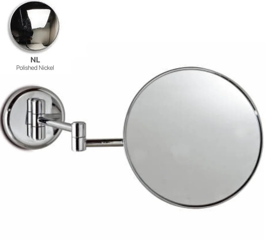 Косметическое зеркало, 3SC, Cosmetic Mirrors, 3-х кратное увеличение, без подсветки, цвет-Polished Nickel