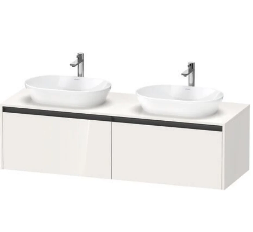 Тумба под раковину, Duravit, Ketho.2, шгв 1600*550*459, раковина-необходимо заказать, цвет-белый