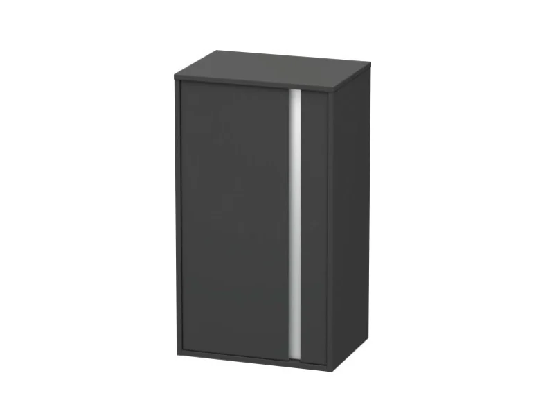 Шкаф-пенал, Duravit, Ketho, шгв 500*360*880, петли-слева, цвет-графит матовый