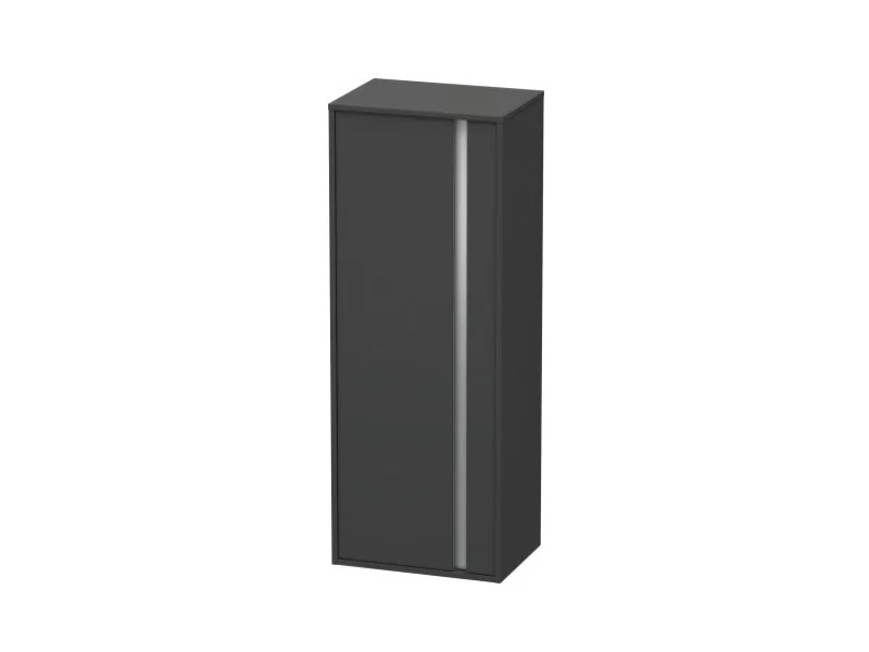 Шкаф-пенал, Duravit, Ketho, шгв 500*360*1320, петли-слева, цвет-графит матовый