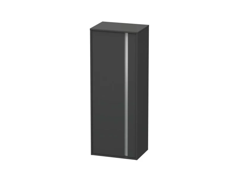 Шкаф-пенал, Duravit, Ketho, шгв 500*360*1320, петли-справа, цвет-графит матовый