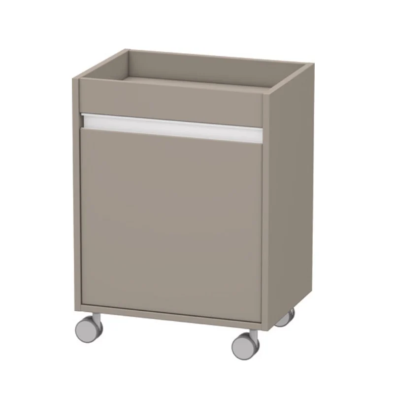 Тумба, Duravit, Ketho, шгв 500*360*670, петли-слева, цвет-базальт матовый