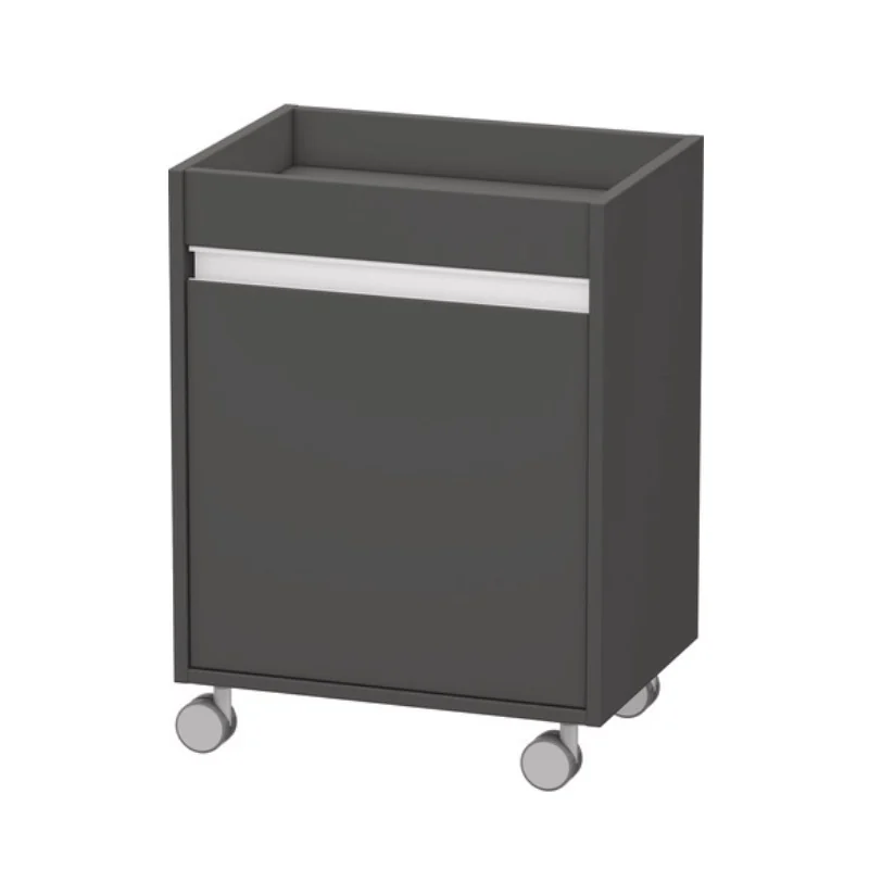 Тумба, Duravit, Ketho, шгв 500*360*670, петли-слева, цвет-графит матовый
