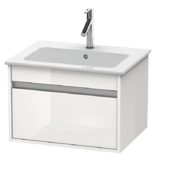 Тумба под раковину, Duravit, Ketho, шгв 600*475*410, раковина-необходимо заказать, цвет-белый глянцевый