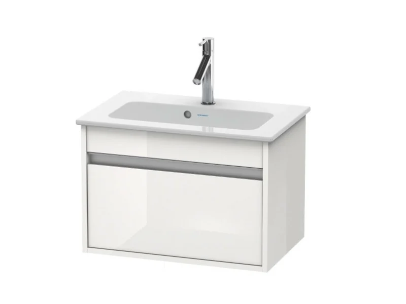 Тумба под раковину, Duravit, Ketho, шгв 600*385*410, раковина-необходимо заказать, цвет-белый глянцевый
