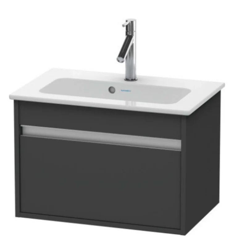 Тумба под раковину, Duravit, Ketho, шгв 600*385*410, раковина-необходимо заказать, цвет-графит матовый