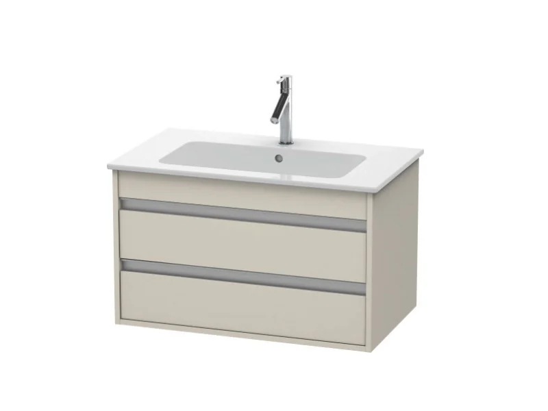 Тумба под раковину, Duravit, Ketho, шгв 800*475*480, раковина-необходимо заказать, цвет-серо-коричневый матовый