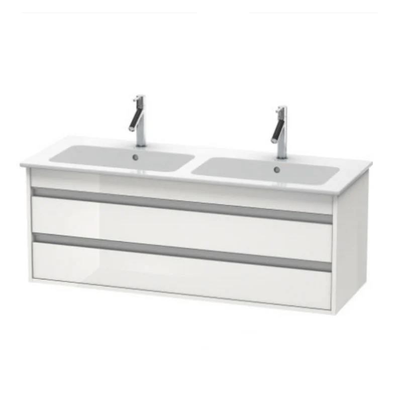 Тумба под раковину, Duravit, Ketho, шгв 1270*475*480, раковина-необходимо заказать, цвет-белый глянцевый