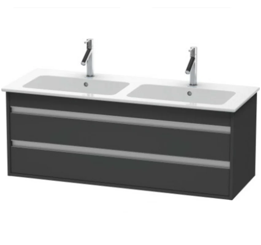 Тумба под раковину, Duravit, Ketho, шгв 1270*475*480, раковина-необходимо заказать, цвет-графит матовый