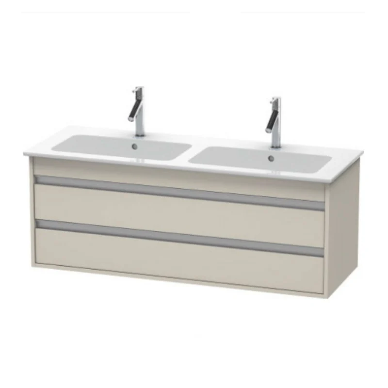 Тумба под раковину, Duravit, Ketho, шгв 1270*475*480, раковина-необходимо заказать, цвет-бетонно-серый матовый
