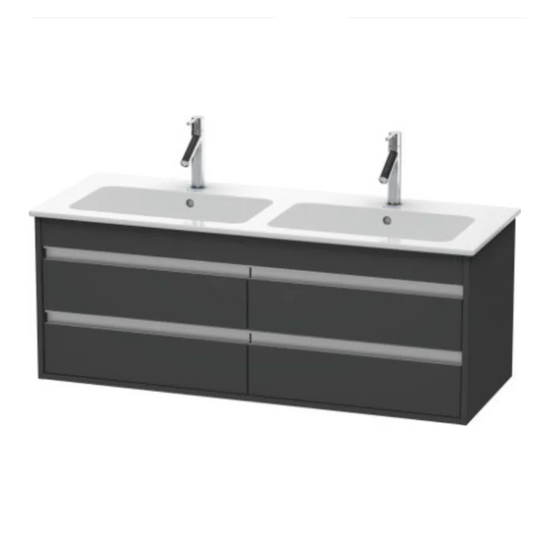 Тумба под раковину, Duravit, Ketho, шгв 1270*475*480, раковина-необходимо заказать, цвет-графит матовый