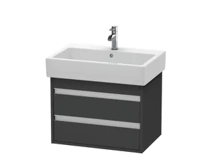 Тумба под раковину, Duravit, Ketho, шгв 650*440*480, раковина-необходимо заказать, цвет-графит матовый