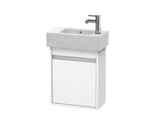 Тумба под раковину, Duravit, Ketho, шгв 450*225*550, петли-слева, раковина-необходимо заказать, цвет-белый матовый