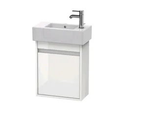 Тумба под раковину, Duravit, Ketho, шгв 450*225*550, петли-слева, раковина-необходимо заказать, цвет-белый глянцевый — иконка
