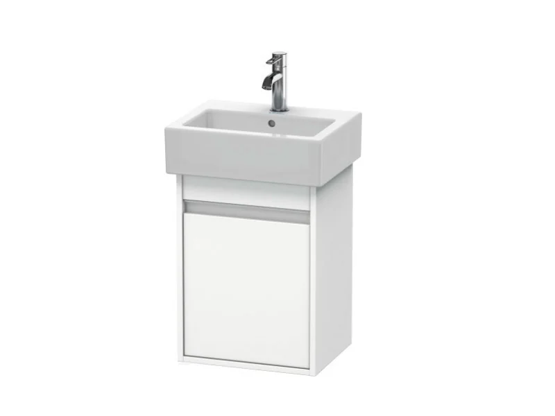 Тумба под раковину, Duravit, Ketho, шгв 400*320*550, петли-слева, раковина-необходимо заказать, цвет-белый матовый