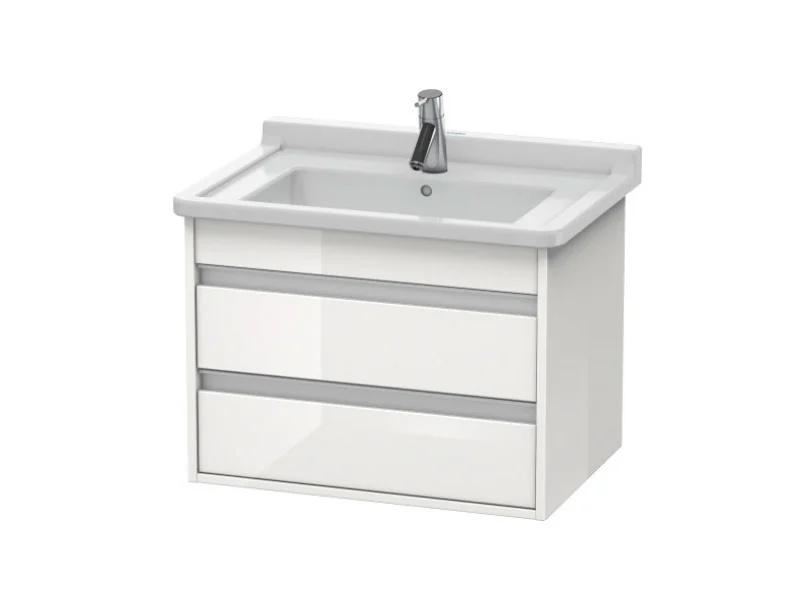 Тумба под раковину, Duravit, Ketho, шгв 650*465*480, раковина-необходимо заказать, цвет-белый глянцевый