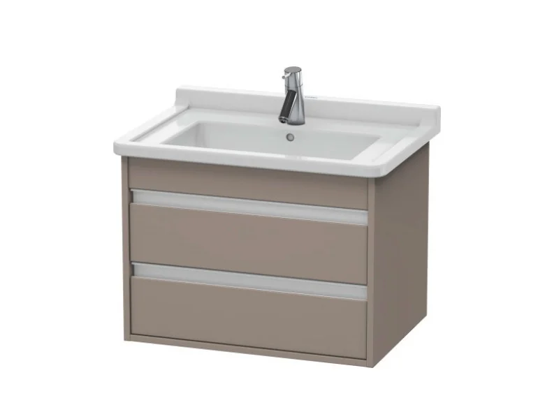 Тумба под раковину, Duravit, Ketho, шгв 650*465*480, раковина-необходимо заказать, цвет-базальт матовый