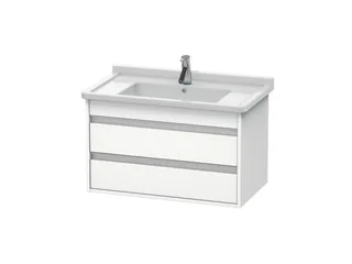 Тумба под раковину, Duravit, Ketho, шгв 800*465*480, раковина-необходимо заказать, цвет-белый матовый