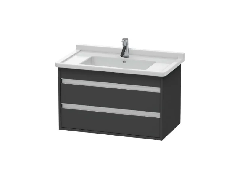 Тумба под раковину, Duravit, Ketho, шгв 800*465*480, раковина-необходимо заказать, цвет-графит матовый
